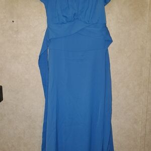 Elegant Blue Women's Dress